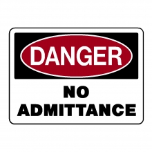 Danger No Admittance